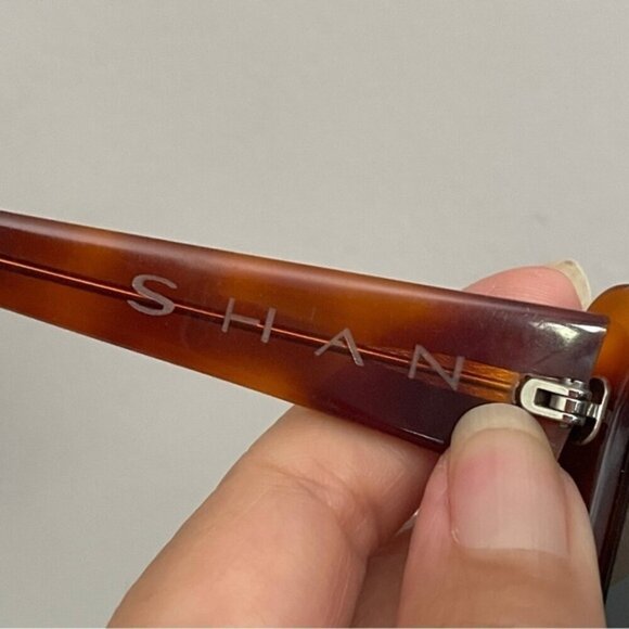 Vintage Brown Tortoise Rectangular Sunglasses - made in France 🇫🇷 - Picture 7 of 10